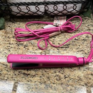 Hot Pink Jeweled Pi Flat Iron